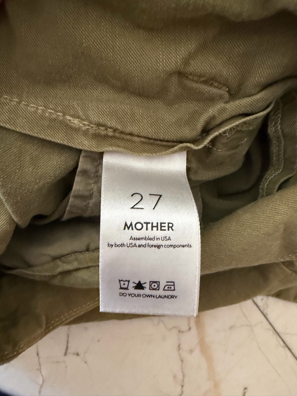 Women’s Olive Green Cargo Pants - MOTHER - Picture 3 of 8
